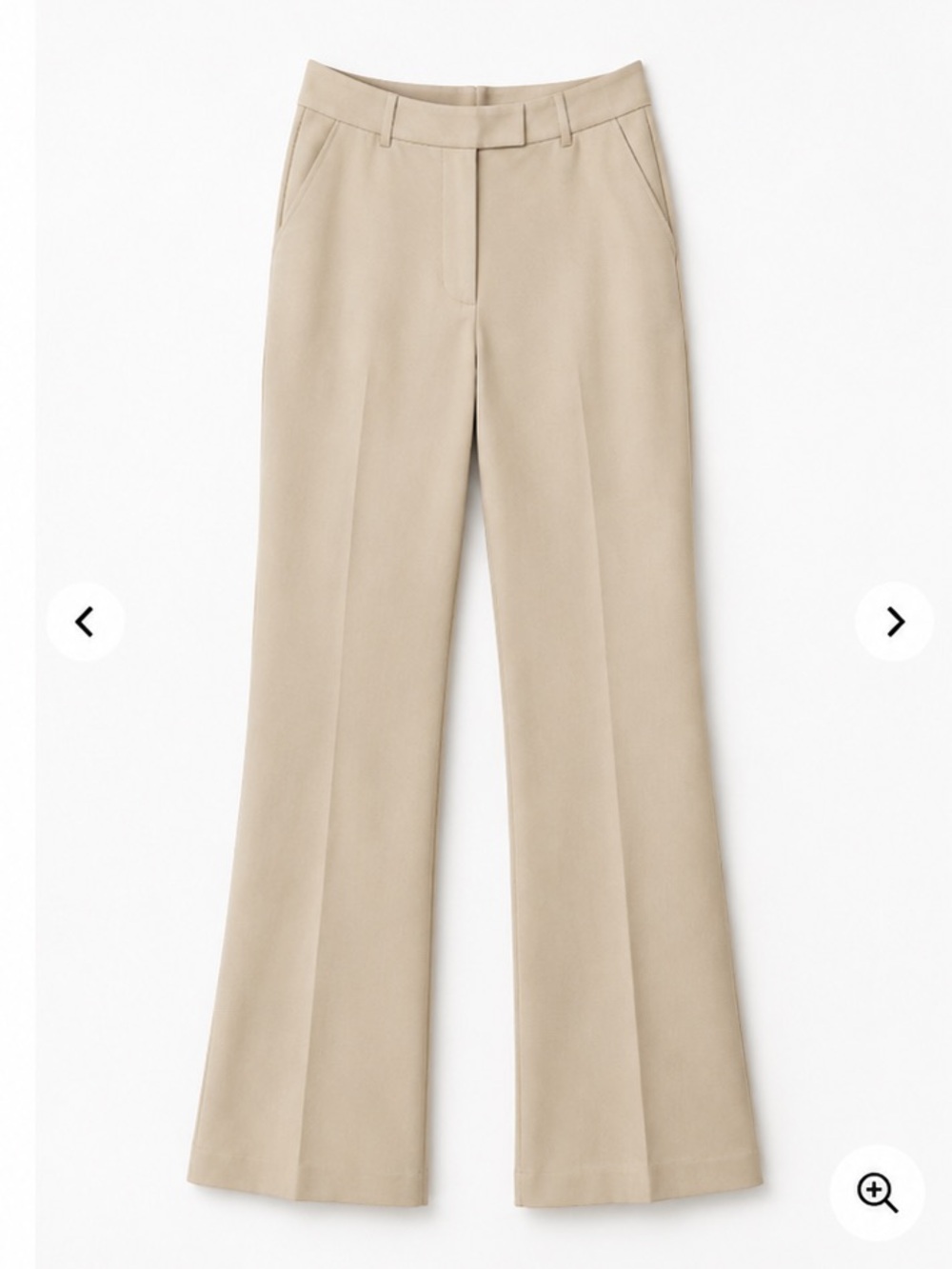 Ann Taylor Beige Boot-Cut Dress Pants